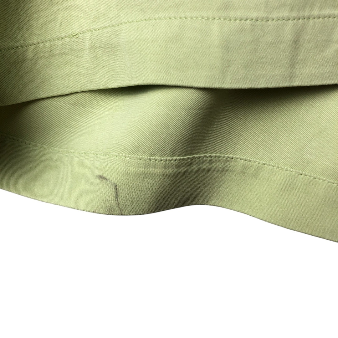 Vintage 90'S Tommy Bahama short-sleeved open-collar silk box shirt, size M, men's silk green type yellow green Vintage Second Hand
