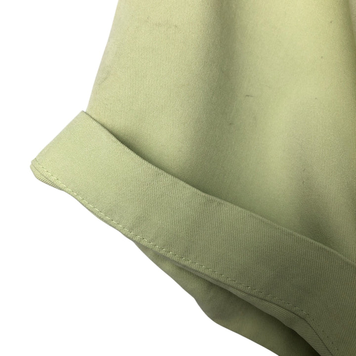 Vintage 90'S Tommy Bahama short-sleeved open-collar silk box shirt, size M, men's silk green type yellow green Vintage Second Hand