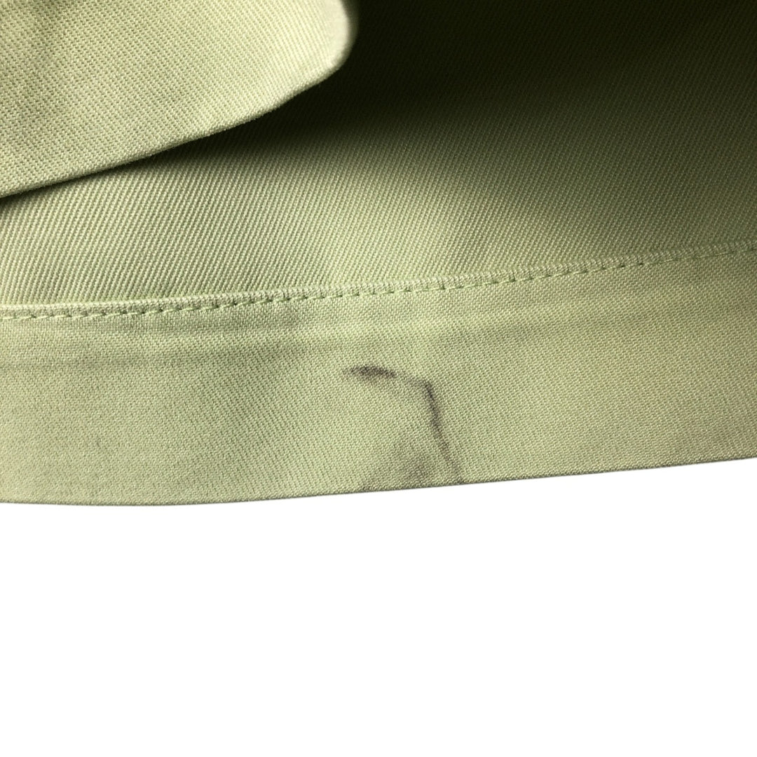 Vintage 90'S Tommy Bahama short-sleeved open-collar silk box shirt, size M, men's silk green type yellow green Vintage Second Hand