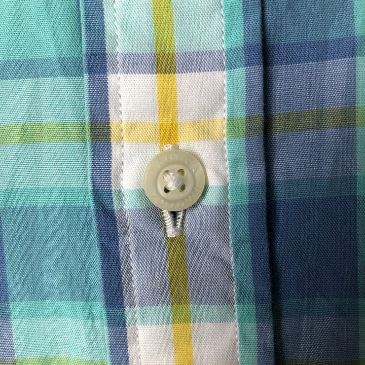 00'S NAUTICA Check Pattern Short Sleeve Button Down Shirt Men's S Size cotton white type Vintage Second Hand