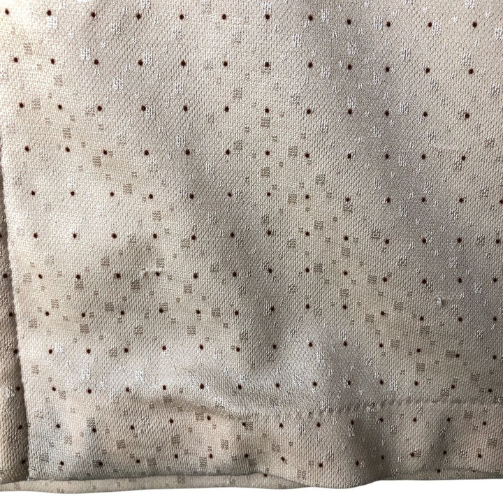 Vintage dot pattern short sleeve open collar box shirt, men's size M unclear Beige type Vintage Second Hand