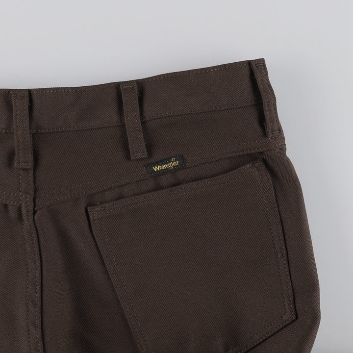 80s-90'S Wrangler Dress Jeans, Slacks, Men's, W34 equivalent, Vintage polyester brown type Vintage Second Hand