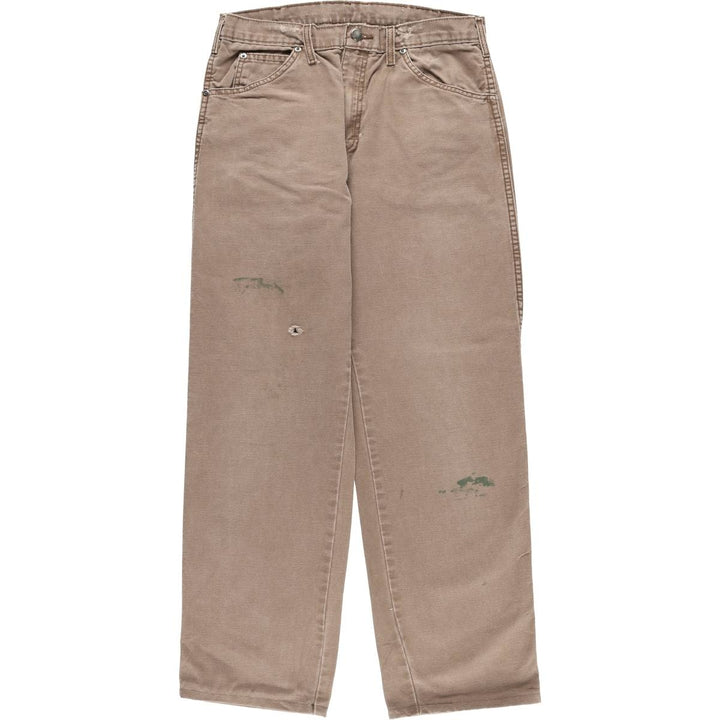 Dickies Relaxed Fit Duck Work Pants, Men's, Size W31 cotton brown type Vintage Second Hand