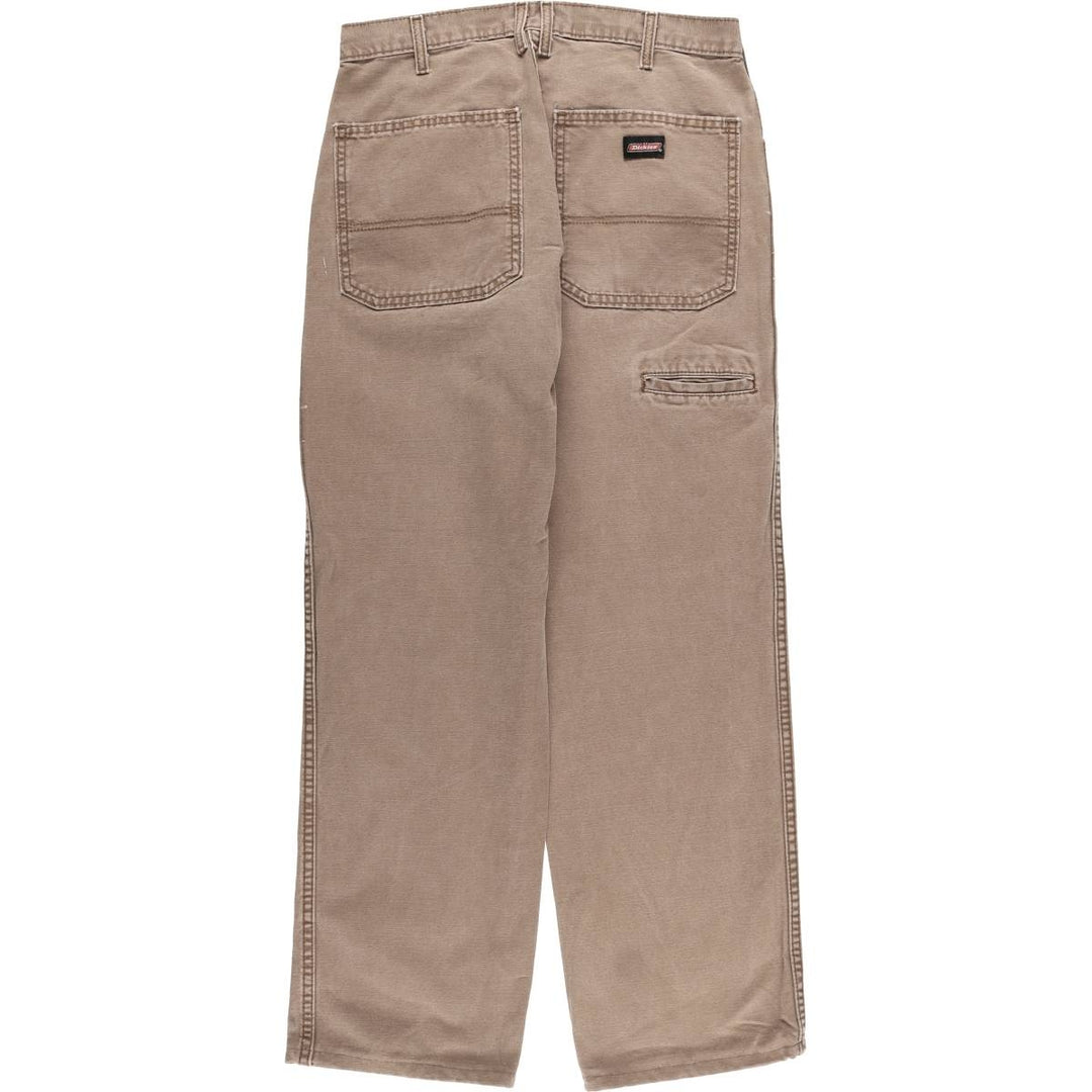 Dickies Relaxed Fit Duck Work Pants, Men's, Size W31 cotton brown type Vintage Second Hand