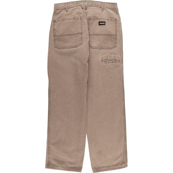Dickies Relaxed Fit Duck Work Pants, Men's, Size W31 cotton brown type Vintage Second Hand