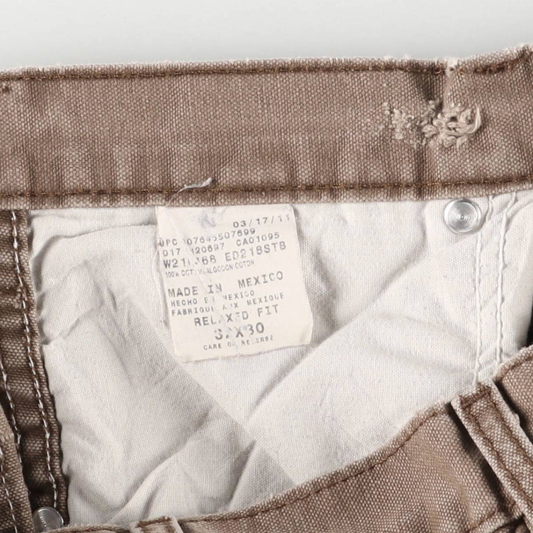 Dickies Relaxed Fit Duck Work Pants, Men's, Size W31 cotton brown type Vintage Second Hand