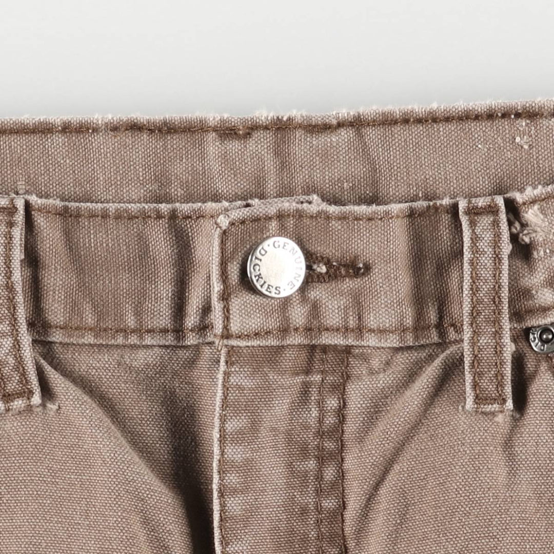 Dickies Relaxed Fit Duck Work Pants, Men's, Size W31 cotton brown type Vintage Second Hand