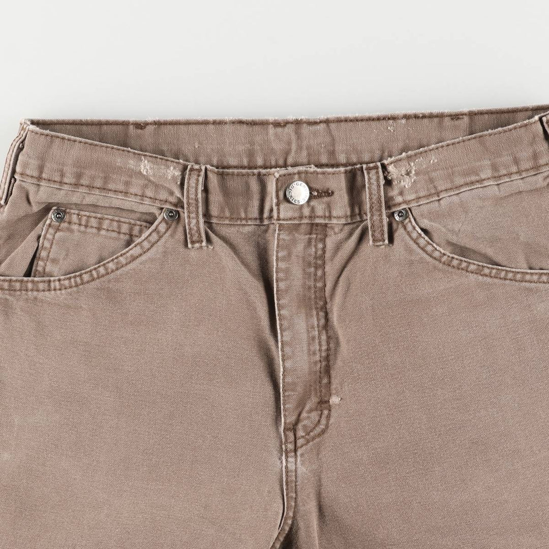 Dickies Relaxed Fit Duck Work Pants, Men's, Size W31 cotton brown type Vintage Second Hand