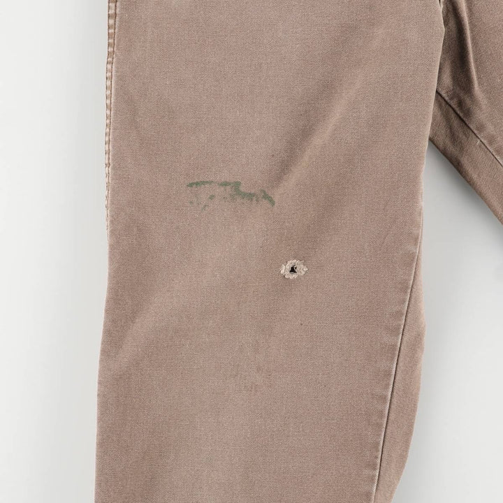 Dickies Relaxed Fit Duck Work Pants, Men's, Size W31 cotton brown type Vintage Second Hand