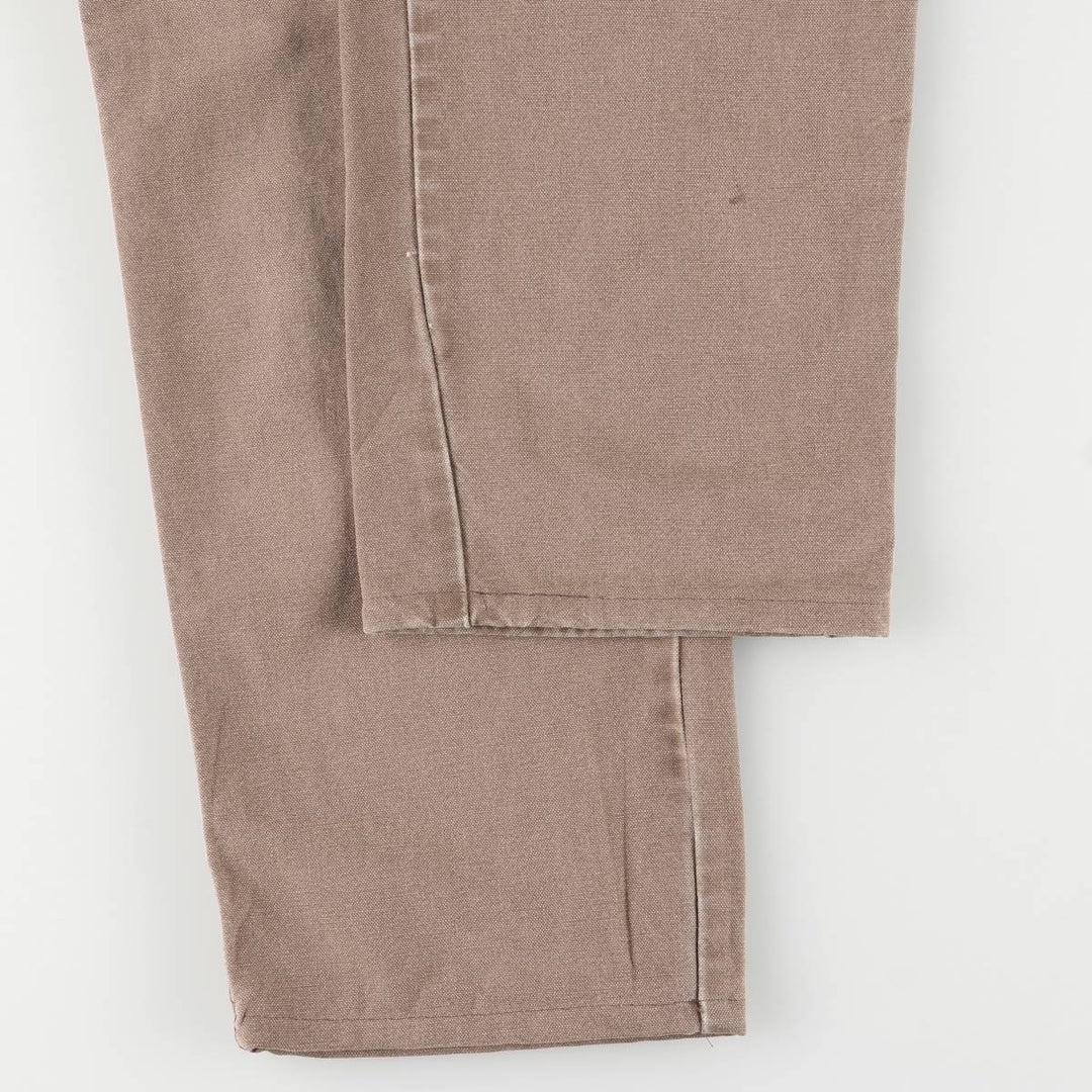 Dickies Relaxed Fit Duck Work Pants, Men's, Size W31 cotton brown type Vintage Second Hand
