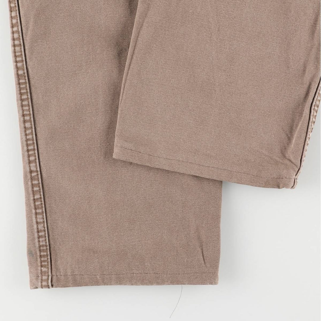 Dickies Relaxed Fit Duck Work Pants, Men's, Size W31 cotton brown type Vintage Second Hand