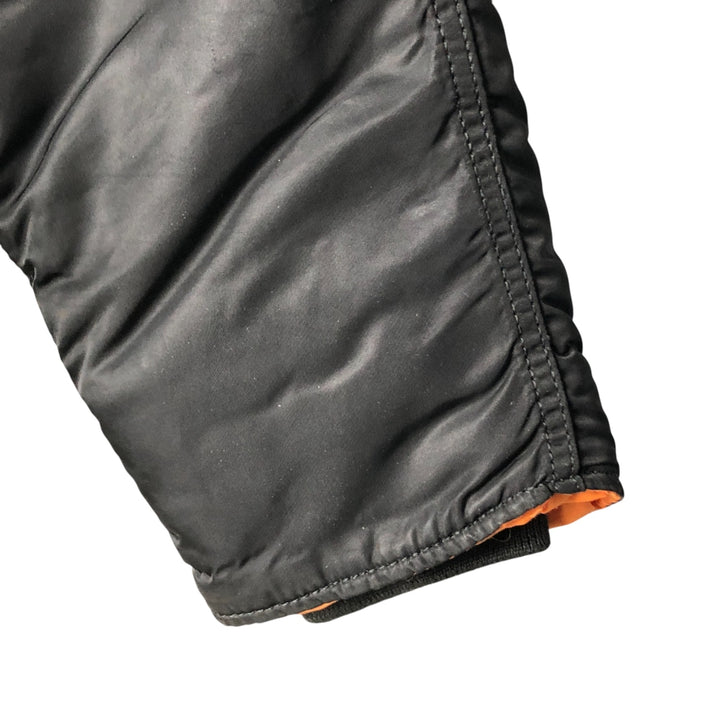Alpha N-3B Type Padded Military Flight Jacket, Men's Size L Nylon black type Vintage Second Hand