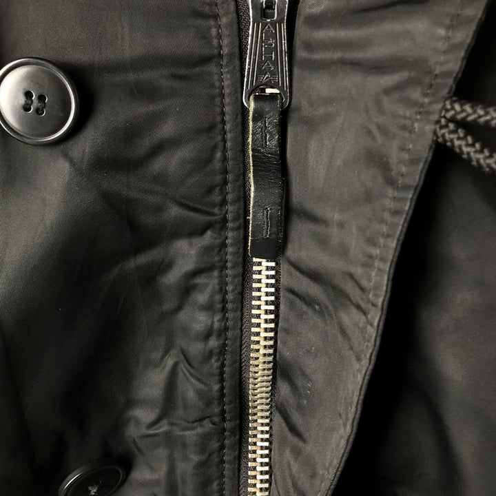 Alpha N-3B Type Padded Military Flight Jacket, Men's Size L Nylon black type Vintage Second Hand