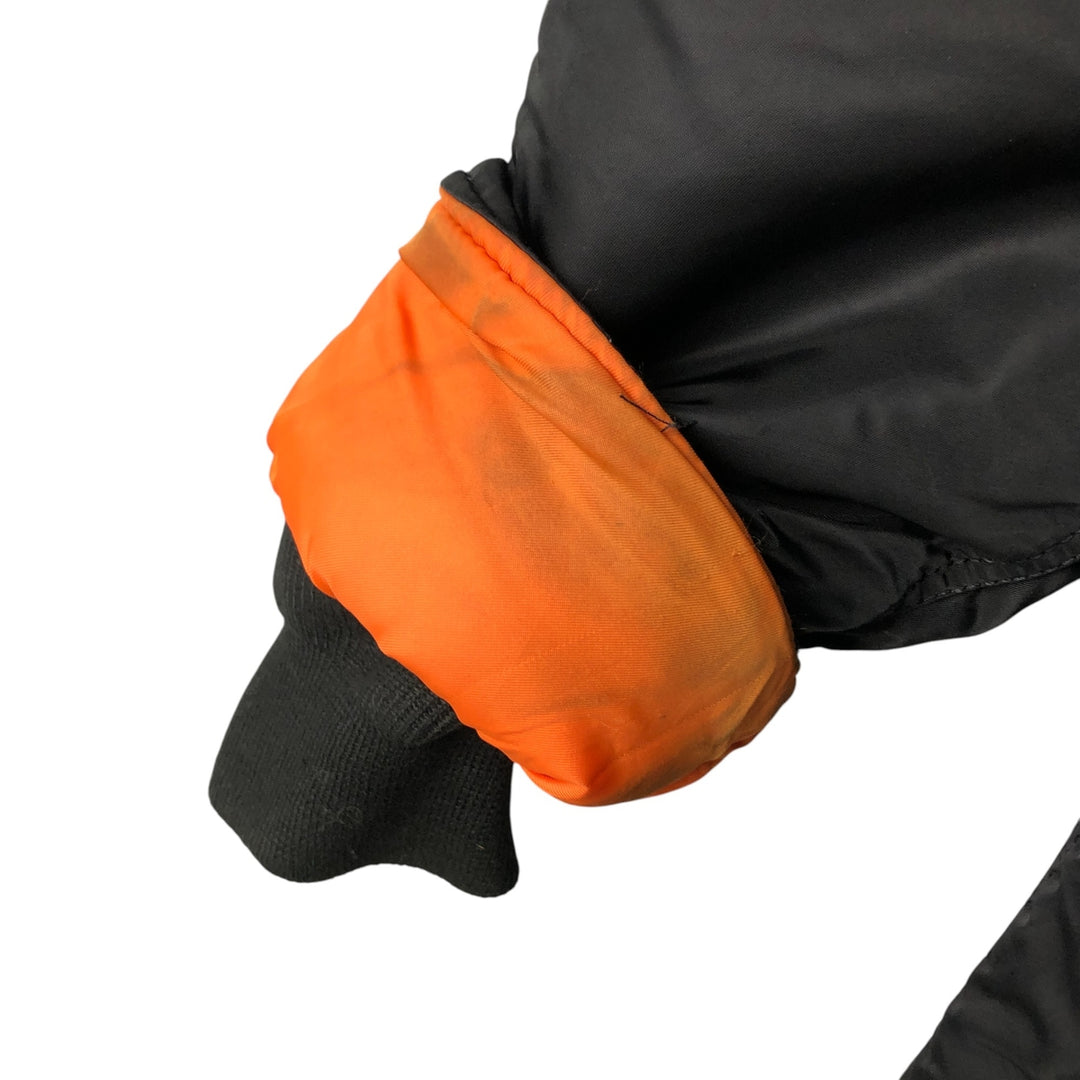 Alpha N-3B Type Padded Military Flight Jacket, Men's Size L Nylon black type Vintage Second Hand