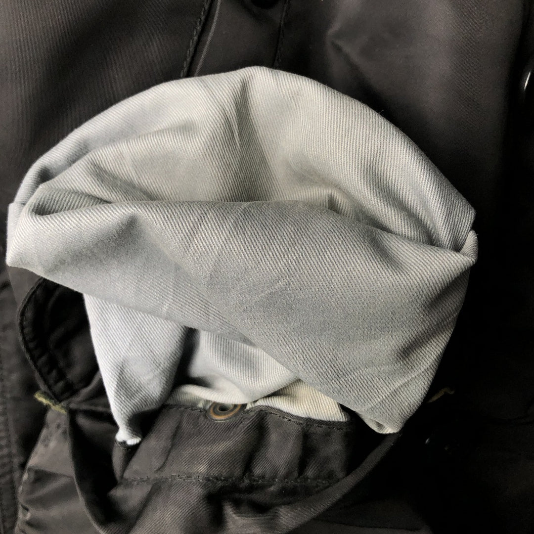 Alpha N-3B Type Padded Military Flight Jacket, Men's Size L Nylon black type Vintage Second Hand