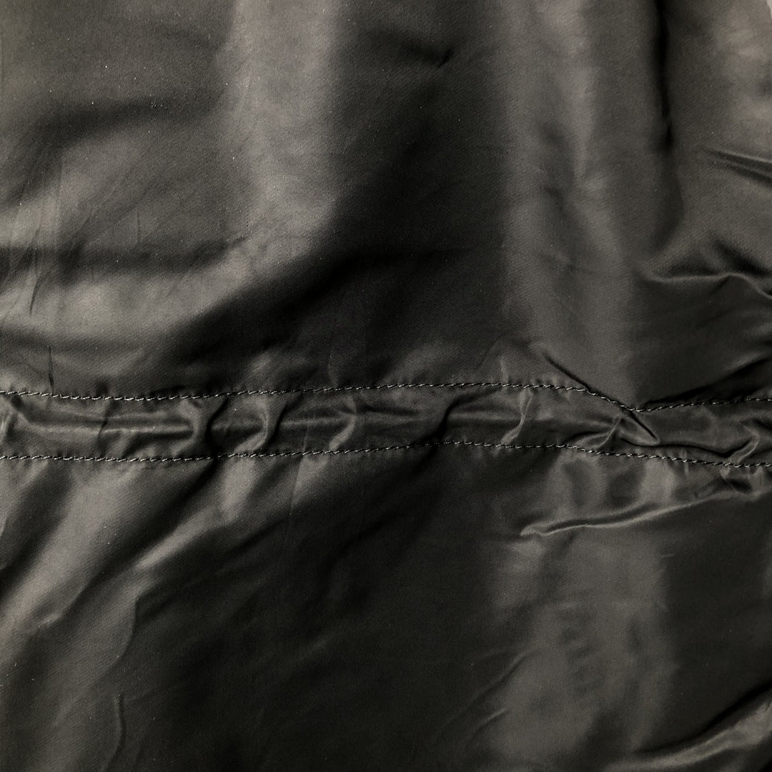 Alpha N-3B Type Padded Military Flight Jacket, Men's Size L Nylon black type Vintage Second Hand