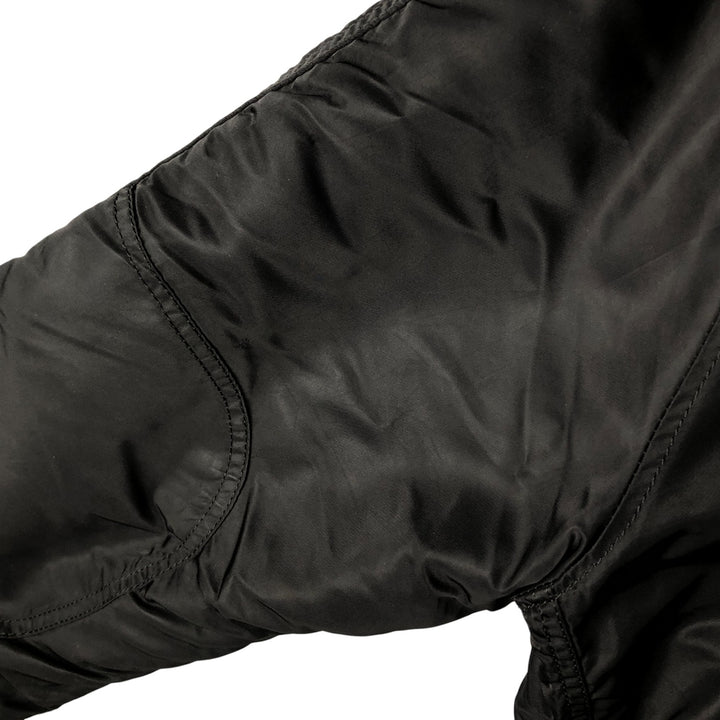 Alpha N-3B Type Padded Military Flight Jacket, Men's Size L Nylon black type Vintage Second Hand