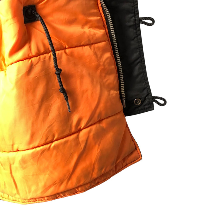 Alpha N-3B Type Padded Military Flight Jacket, Men's Size L Nylon black type Vintage Second Hand