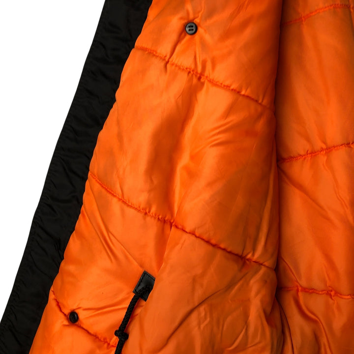 Alpha N-3B Type Padded Military Flight Jacket, Men's Size L Nylon black type Vintage Second Hand