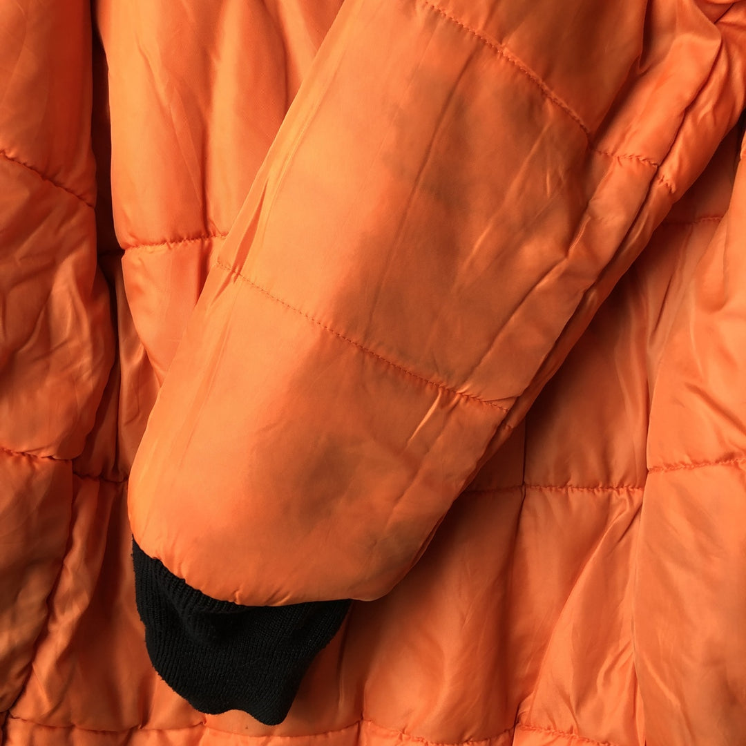 Alpha N-3B Type Padded Military Flight Jacket, Men's Size L Nylon black type Vintage Second Hand