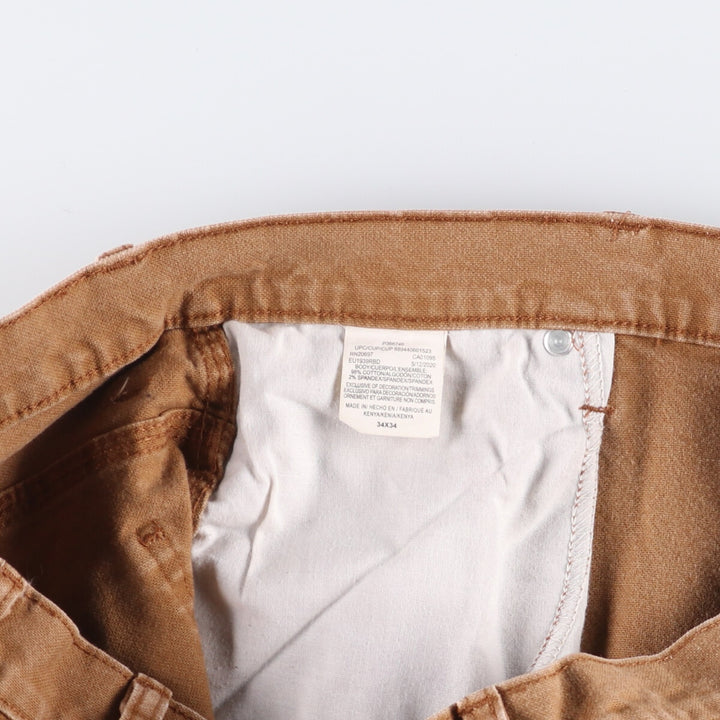Dickies Duck Painter Pants Men's W34 equivalent cotton Khaki type brown Vintage Second Hand