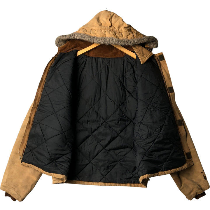Carhartt Traditional Hooded Duck Work Jacket, Men's XXL unclear Beige type Vintage Second Hand
