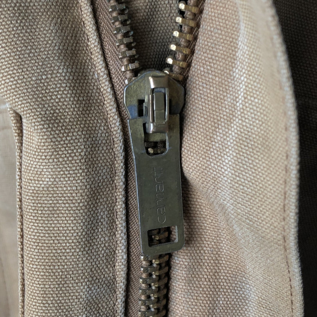 Carhartt Traditional Hooded Duck Work Jacket, Men's XXL unclear Beige type Vintage Second Hand