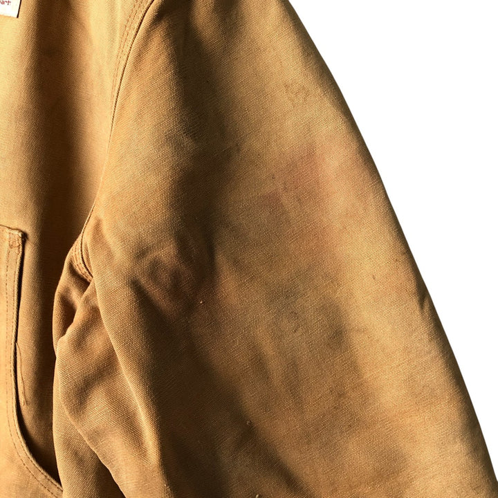 Carhartt Traditional Hooded Duck Work Jacket, Men's XXL unclear Beige type Vintage Second Hand