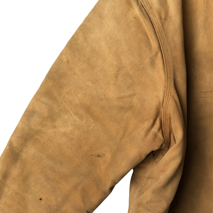 Carhartt Traditional Hooded Duck Work Jacket, Men's XXL unclear Beige type Vintage Second Hand