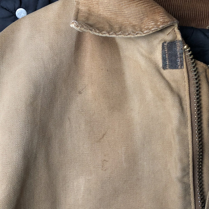 Carhartt Traditional Hooded Duck Work Jacket, Men's XXL unclear Beige type Vintage Second Hand