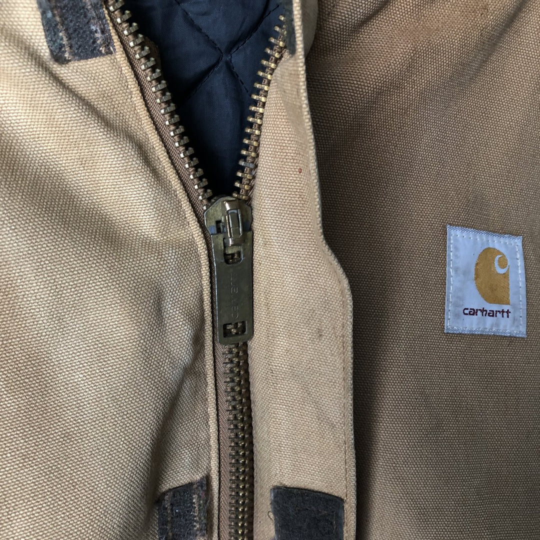 Carhartt Traditional Hooded Duck Work Jacket, Men's XXL unclear Beige type Vintage Second Hand