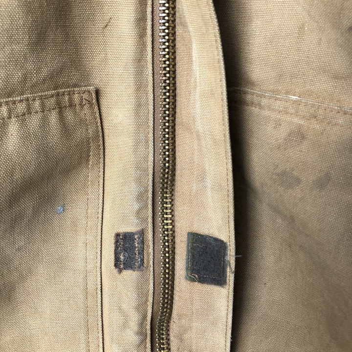 Carhartt Traditional Hooded Duck Work Jacket, Men's XXL unclear Beige type Vintage Second Hand