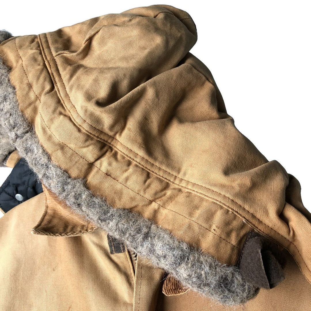 Carhartt Traditional Hooded Duck Work Jacket, Men's XXL unclear Beige type Vintage Second Hand