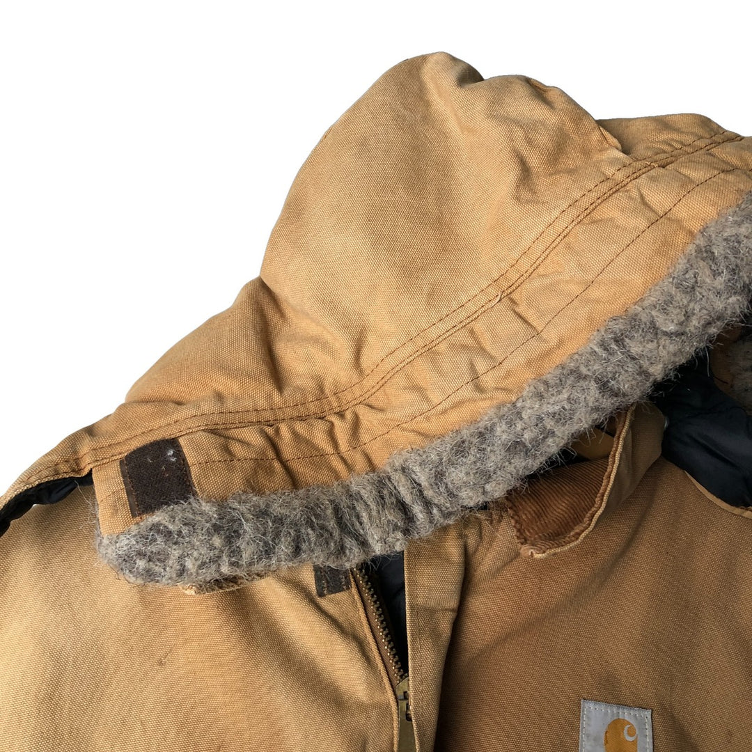 Carhartt Traditional Hooded Duck Work Jacket, Men's XXL unclear Beige type Vintage Second Hand