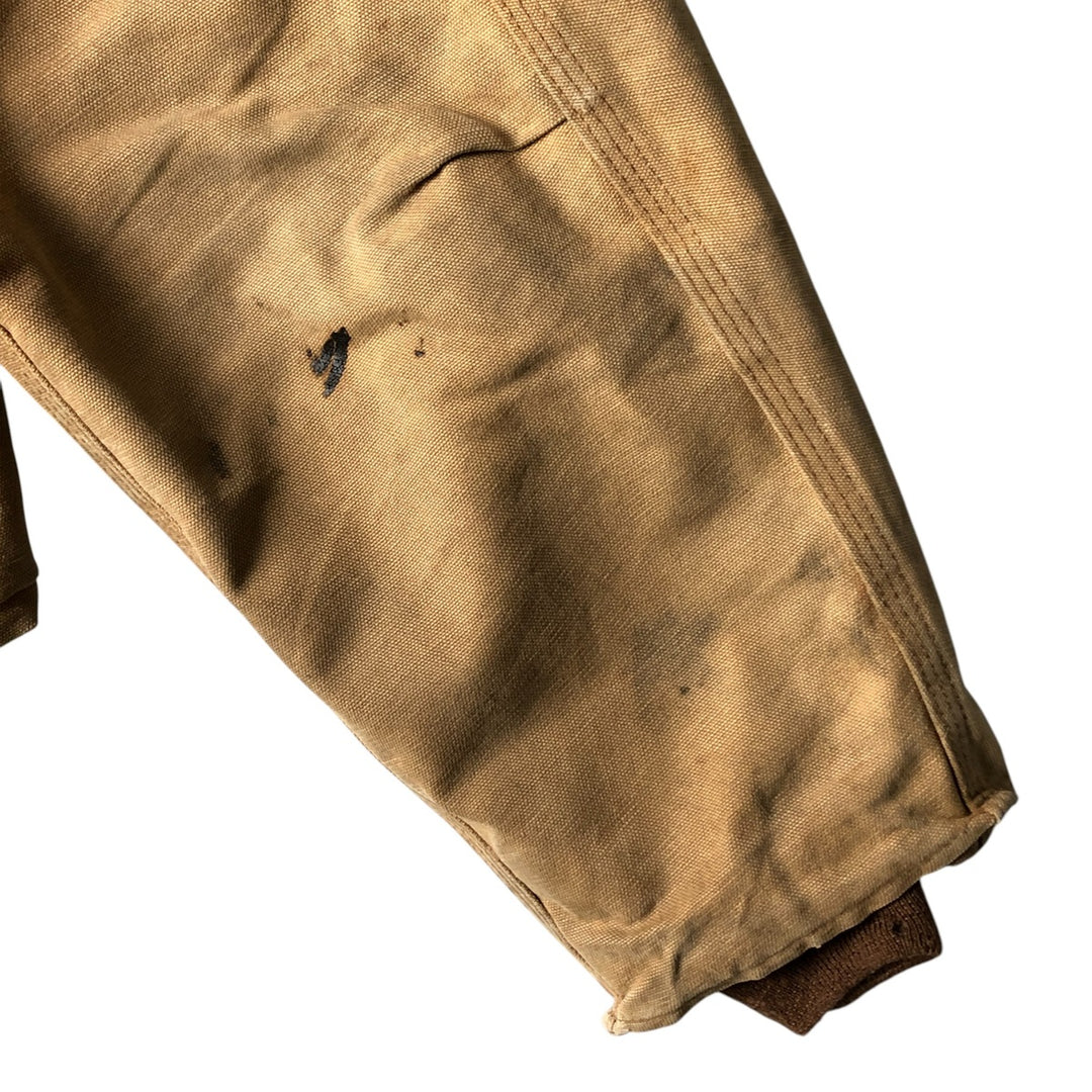 Carhartt Traditional Hooded Duck Work Jacket, Men's XXL unclear Beige type Vintage Second Hand