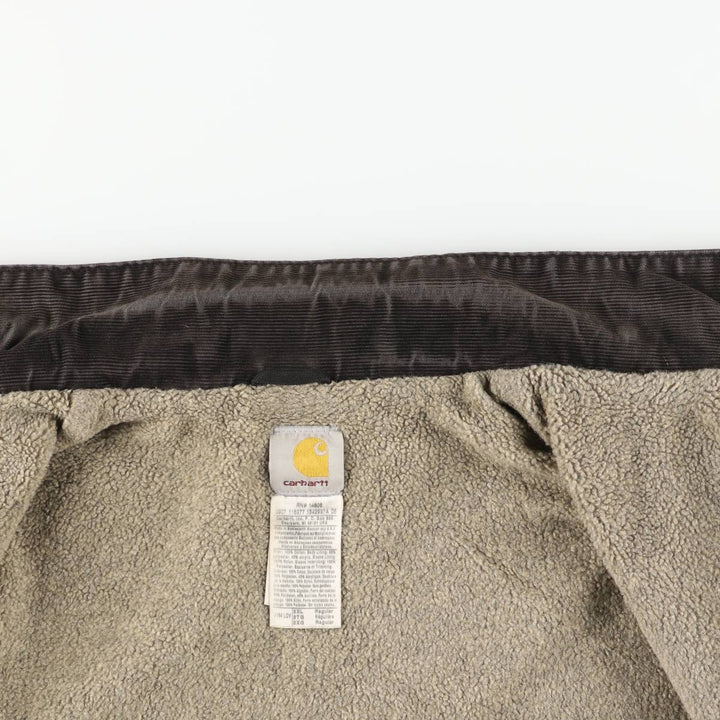 2000'S Carhartt Traditional Padded Duck Work Jacket, Men's XXL cotton Khaki type Vintage Second Hand