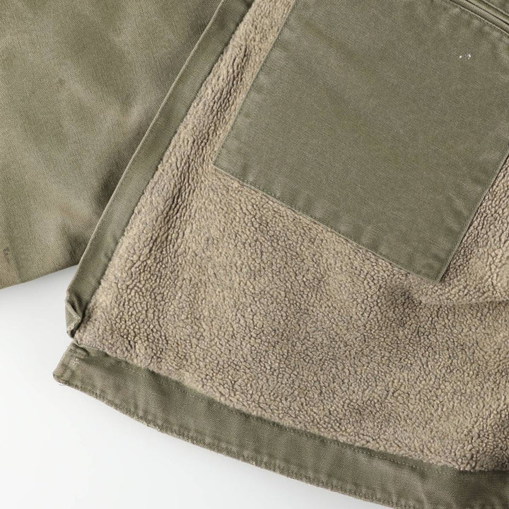 2000'S Carhartt Traditional Padded Duck Work Jacket, Men's XXL cotton Khaki type Vintage Second Hand