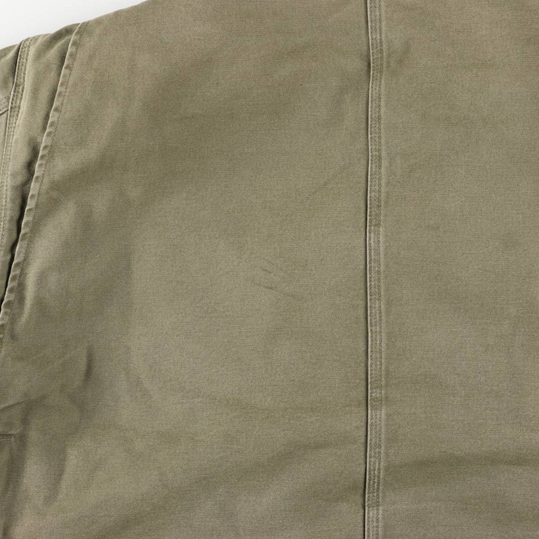 2000'S Carhartt Traditional Padded Duck Work Jacket, Men's XXL cotton Khaki type Vintage Second Hand