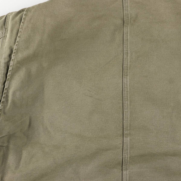 2000'S Carhartt Traditional Padded Duck Work Jacket, Men's XXL cotton Khaki type Vintage Second Hand