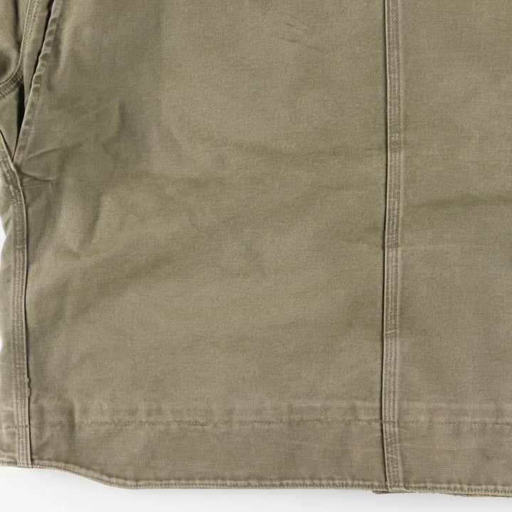 2000'S Carhartt Traditional Padded Duck Work Jacket, Men's XXL cotton Khaki type Vintage Second Hand