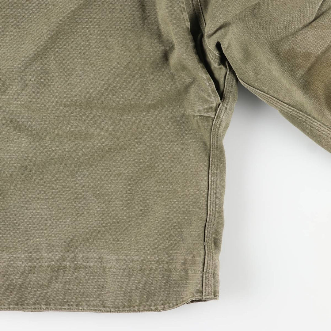 2000'S Carhartt Traditional Padded Duck Work Jacket, Men's XXL cotton Khaki type Vintage Second Hand