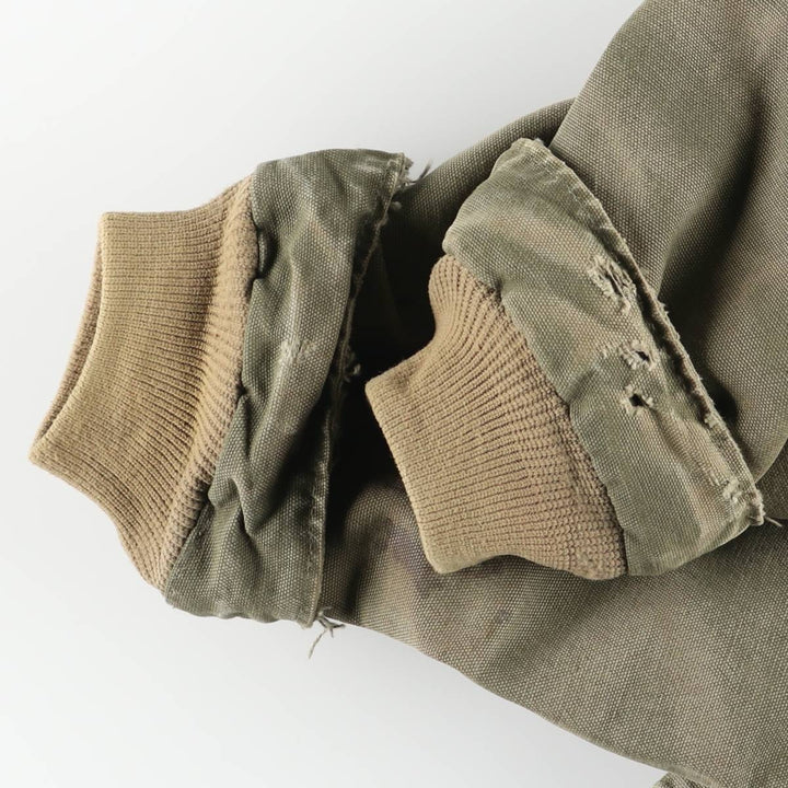 2000'S Carhartt Traditional Padded Duck Work Jacket, Men's XXL cotton Khaki type Vintage Second Hand