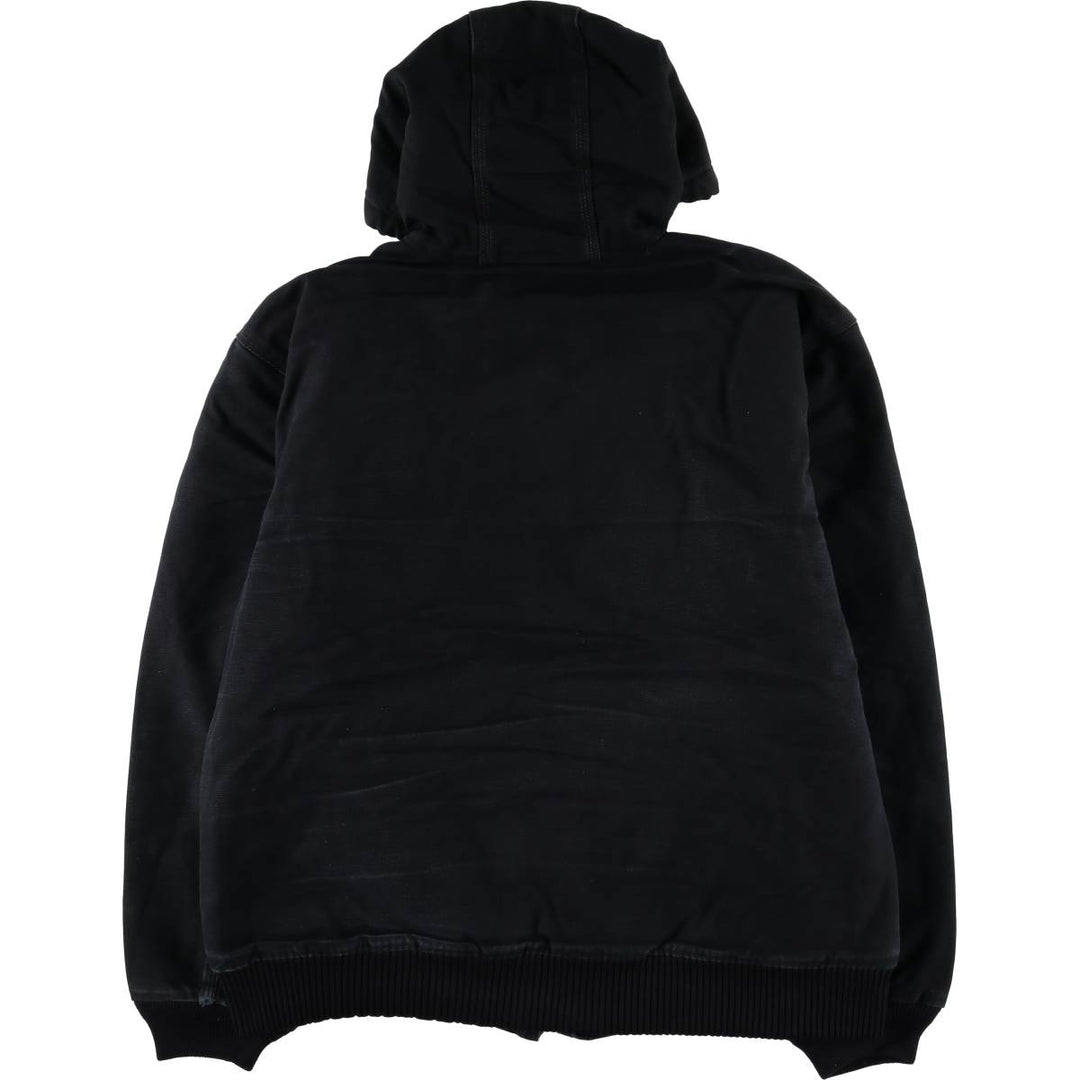 Carhartt Active Jacket, Padded Duck Full-Zip Hoodie, Men's Size L cotton black type Vintage Second Hand