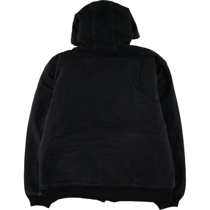 Carhartt Active Jacket, Padded Duck Full-Zip Hoodie, Men's Size L cotton black type Vintage Second Hand