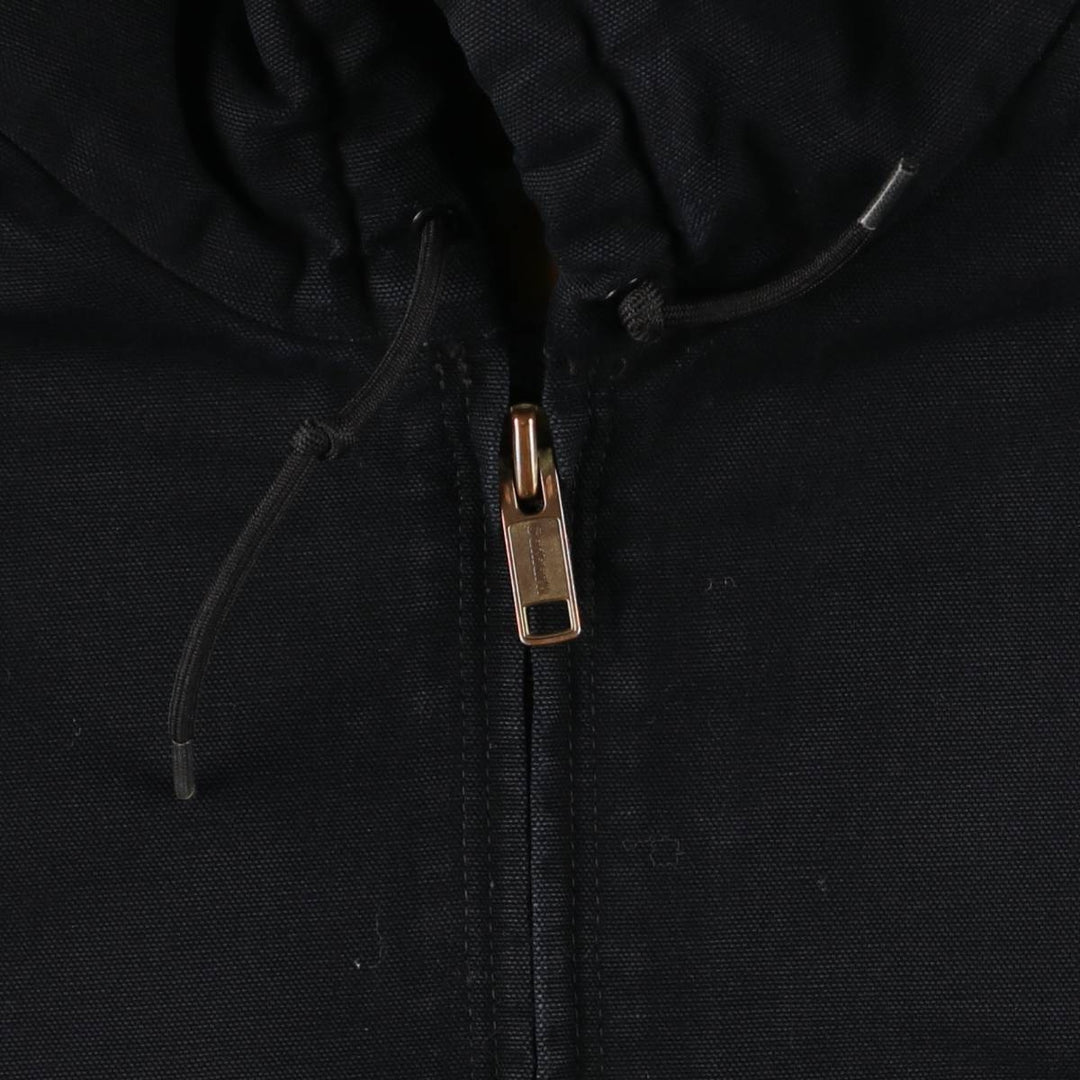 Carhartt Active Jacket, Padded Duck Full-Zip Hoodie, Men's Size L cotton black type Vintage Second Hand