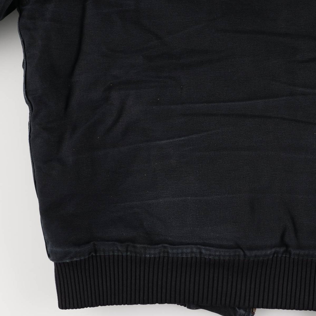 Carhartt Active Jacket, Padded Duck Full-Zip Hoodie, Men's Size L cotton black type Vintage Second Hand