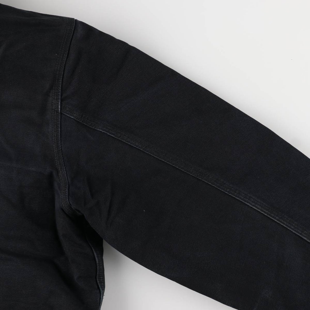 Carhartt Active Jacket, Padded Duck Full-Zip Hoodie, Men's Size L cotton black type Vintage Second Hand