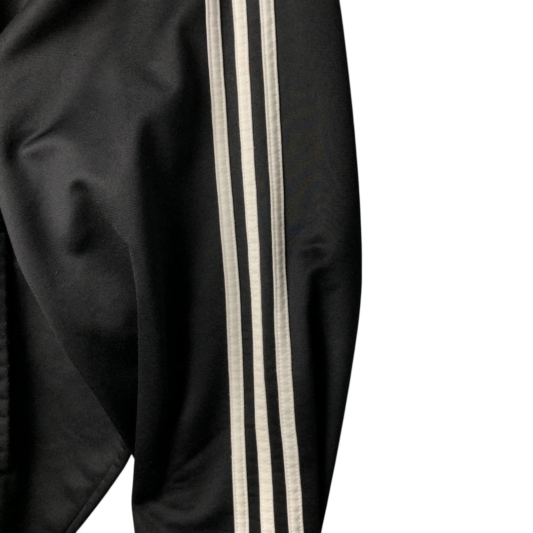 Vintage 80s-90'S adidas jersey track jacket, men's XL size polyester black type Vintage Second Hand