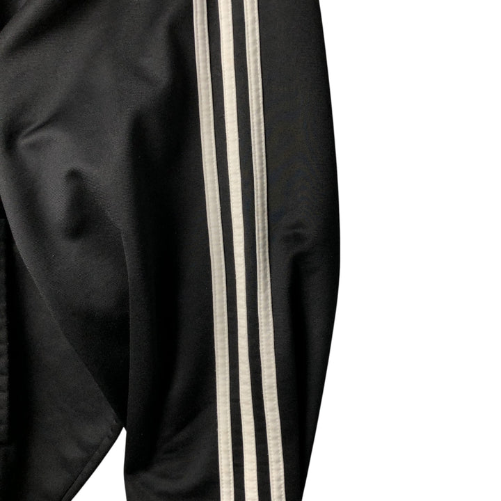 Vintage 80s-90'S adidas jersey track jacket, men's XL size polyester black type Vintage Second Hand