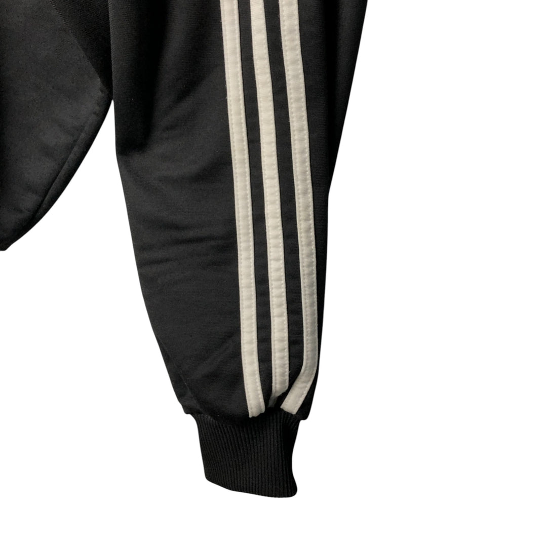 Vintage 80s-90'S adidas jersey track jacket, men's XL size polyester black type Vintage Second Hand